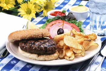 Burger from Our Pizza Restaurant
